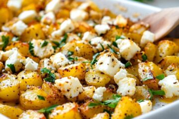 Crispy Baked Potatoes With Whipped Feta