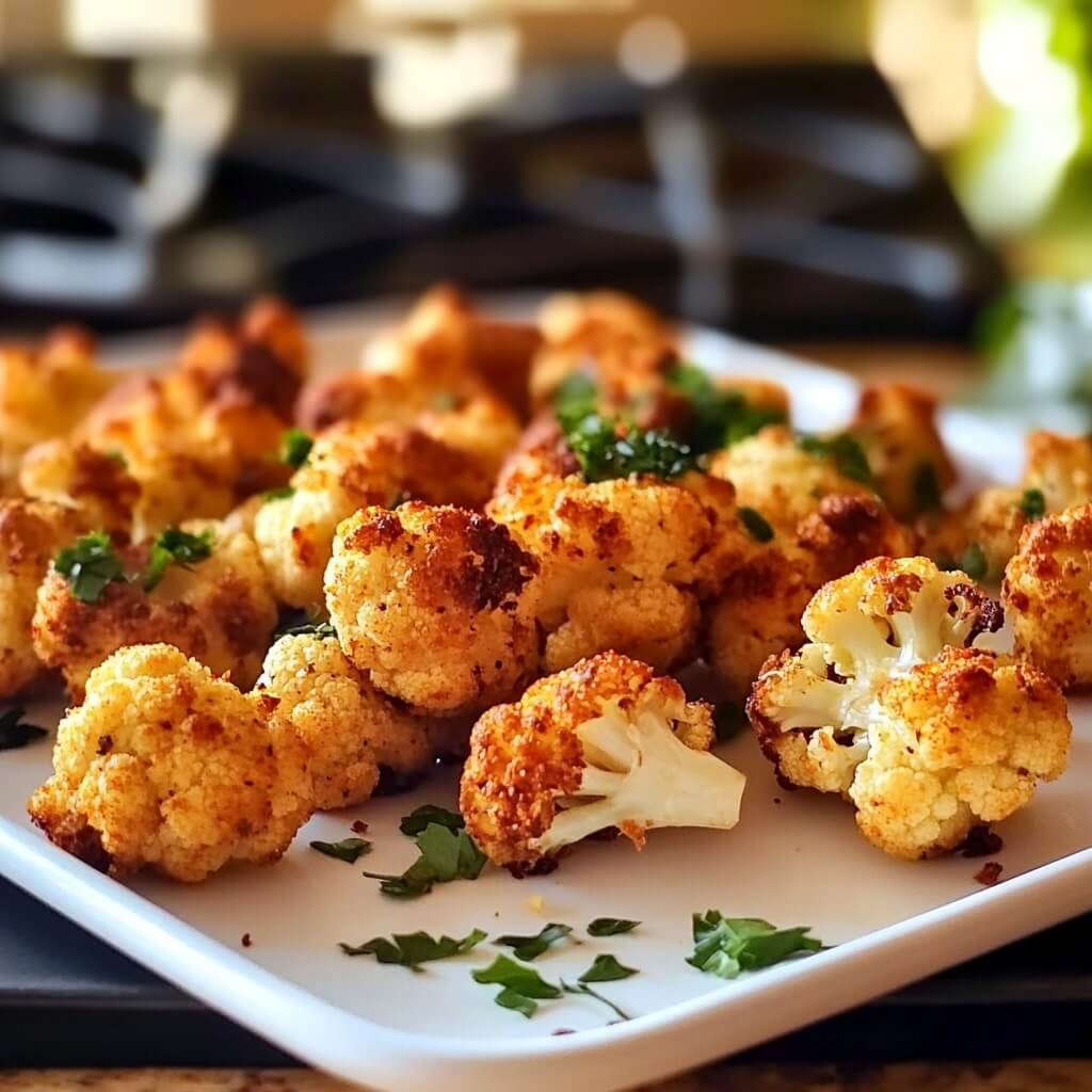 Crispy Cauliflower Buffalo Bites