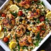 Easy Greek Chicken Souvlaki with Lemon Rice