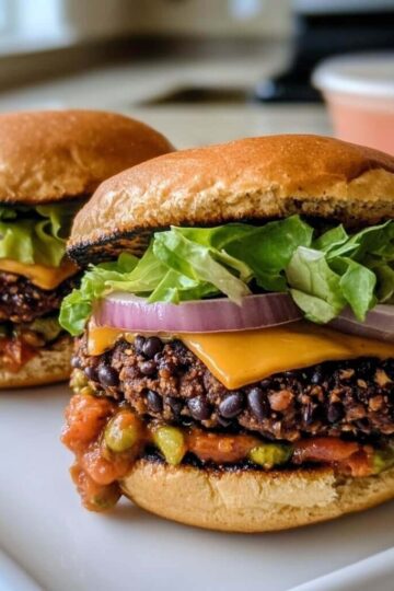 Easy black bean burgers