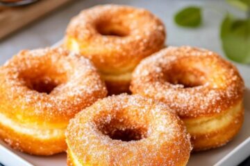 Flaky air fryer donuts without yeast