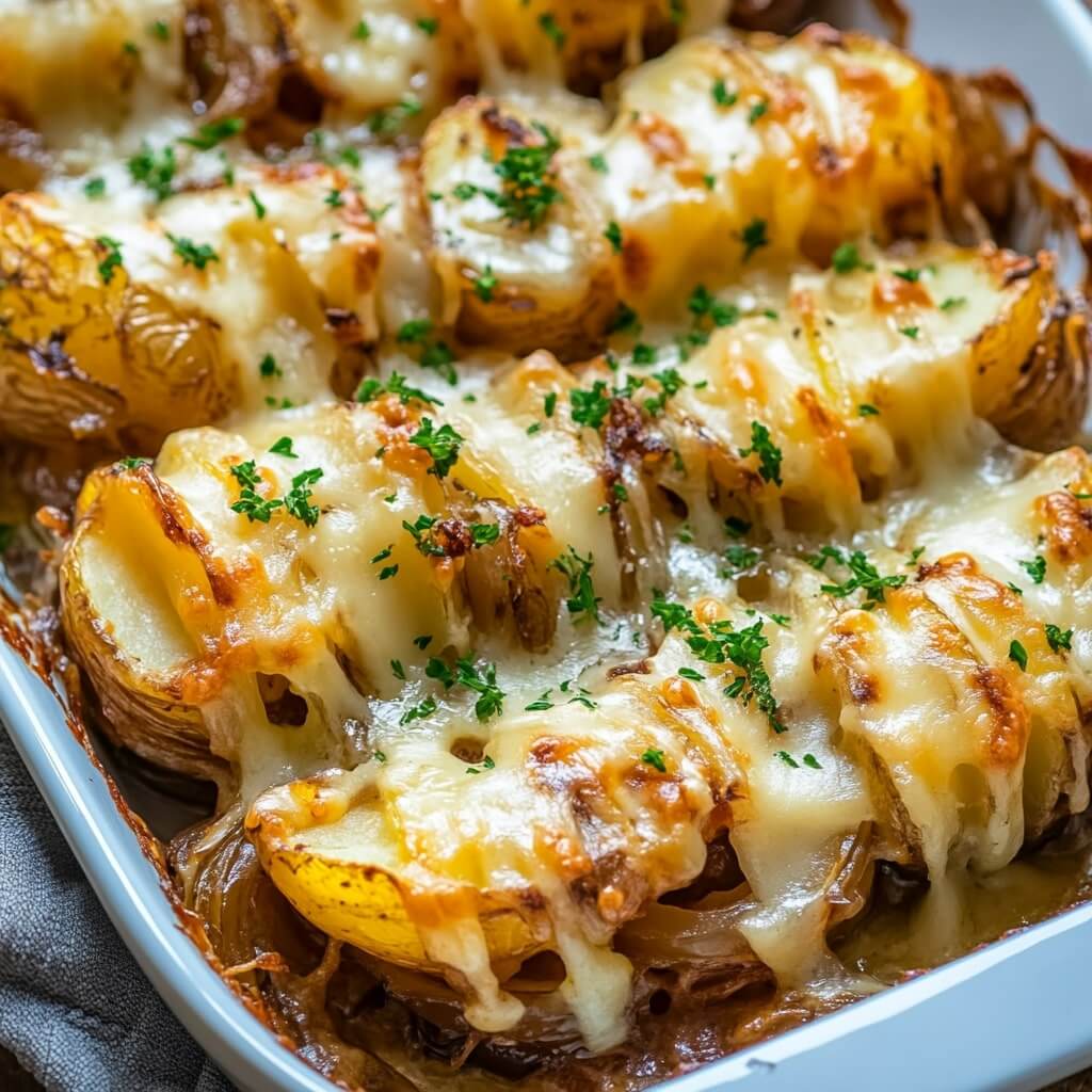 French Onion Stuffed Potatoes