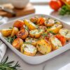 Garlic Herb Roasted Sweet Potatoes