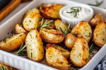 Garlic and Rosemary Roast Potatoes Air Fryer