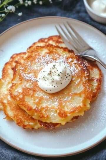 Air fryer German potato pancakes