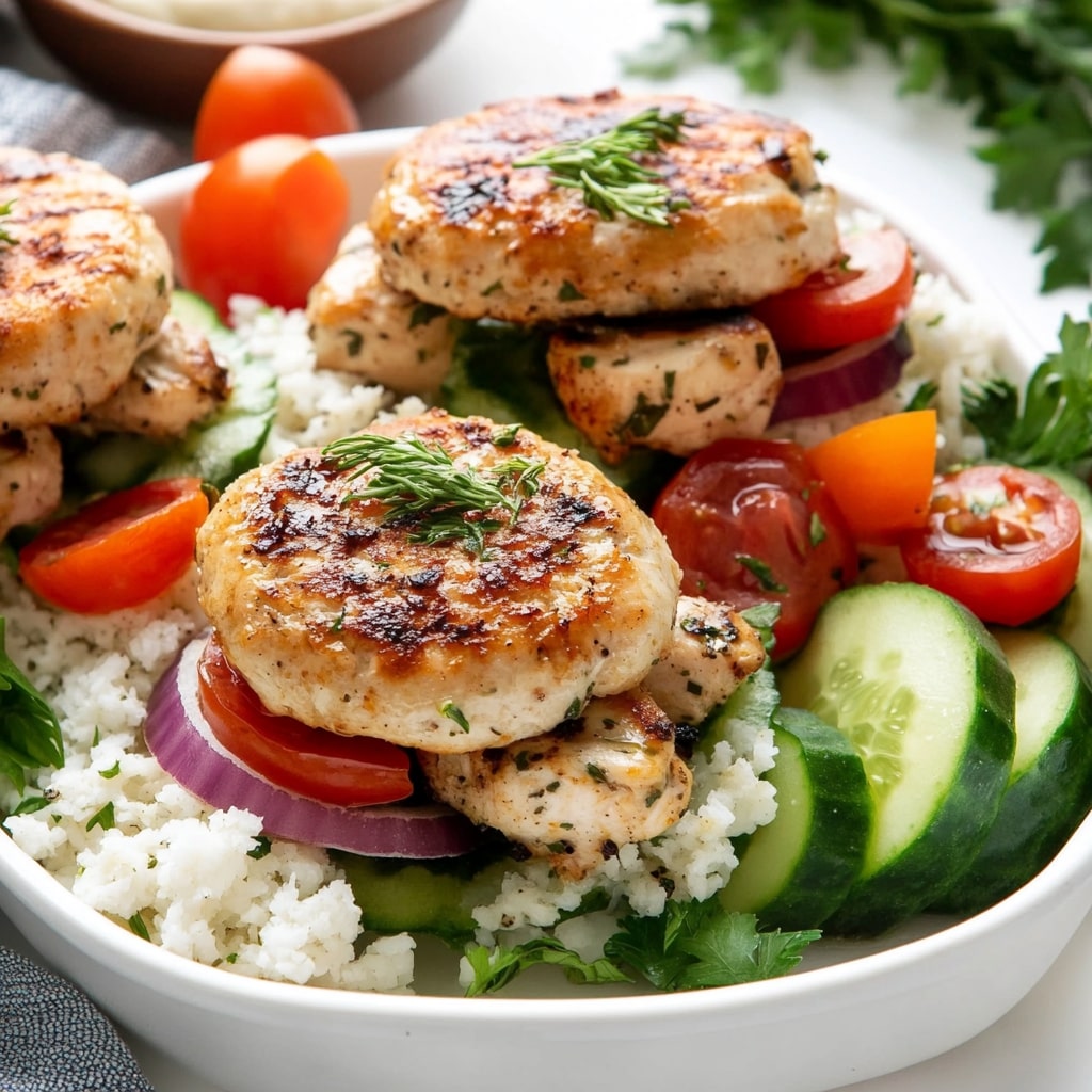 Greek Chicken Burgers Ground