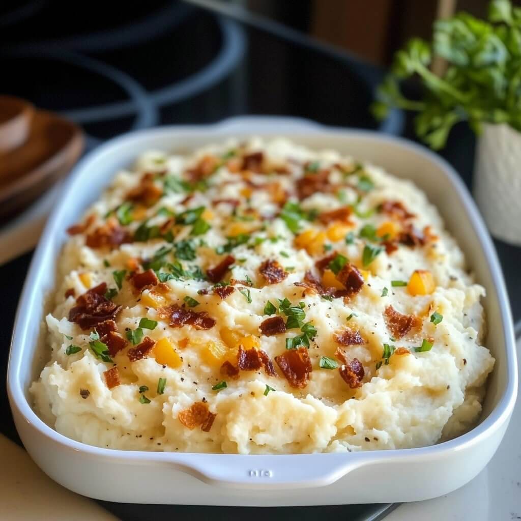 Healthy Cauliflower Mashed Potatoes