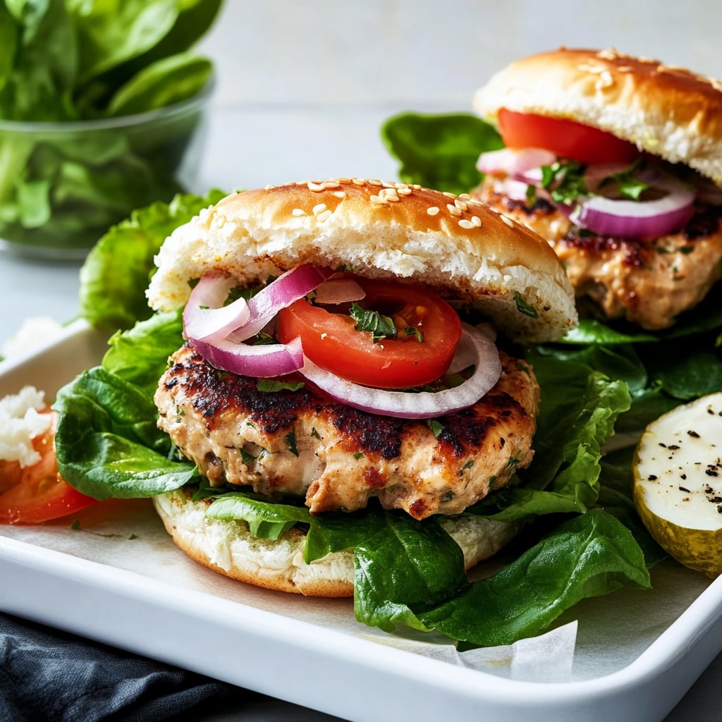 Healthy Greek Chicken Burgers