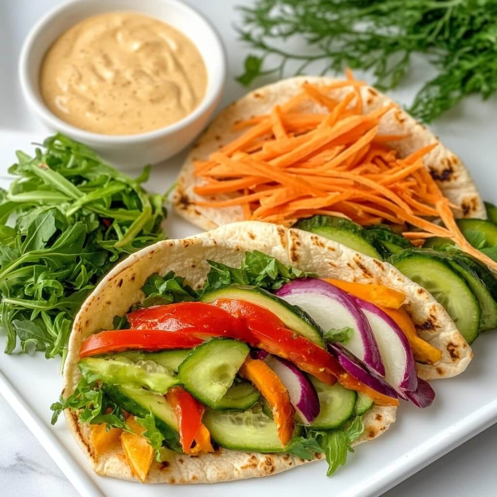 Healthy Veggie Pita Sandwich