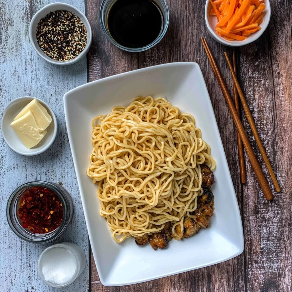 Hibachi noodles ingredients