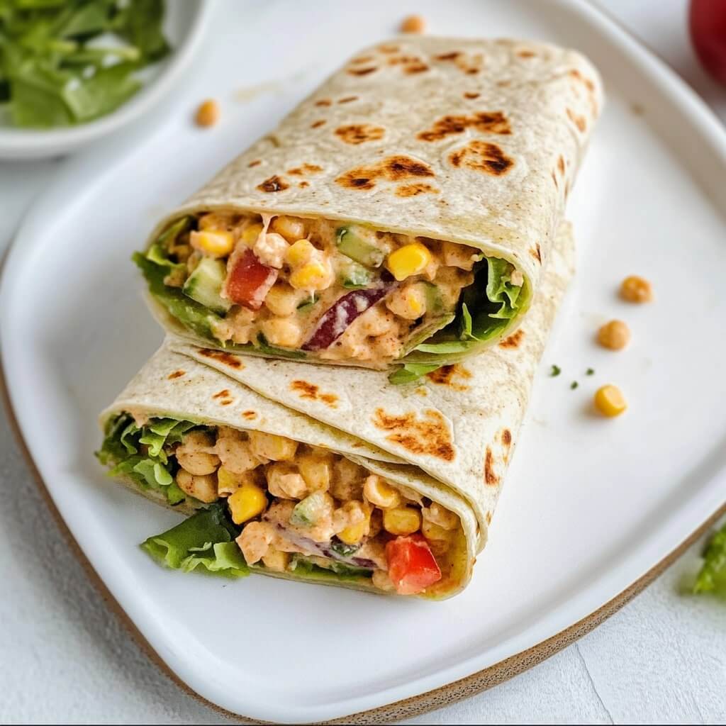 High Protein Vegetarian Breakfast Wrap
