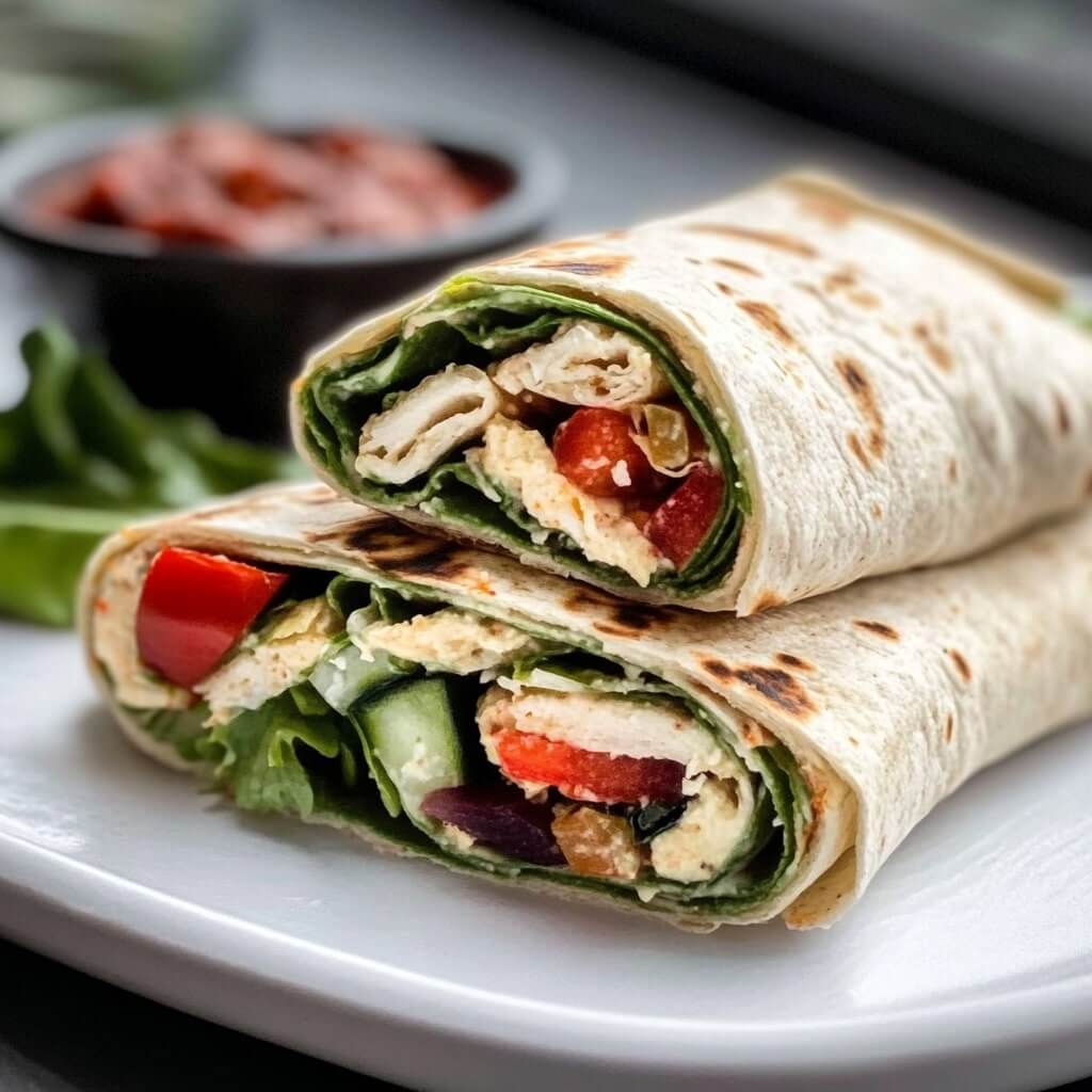 High Protein Wraps Lunches Vegetarian