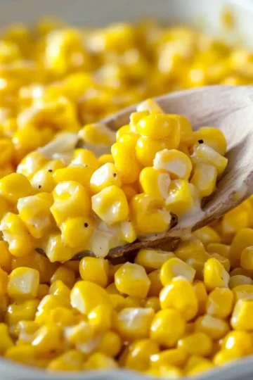 Honey Butter Cream Cheese Skillet Corn