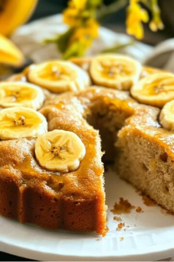 How to Make Air Fryer Banana Cake with Walnuts