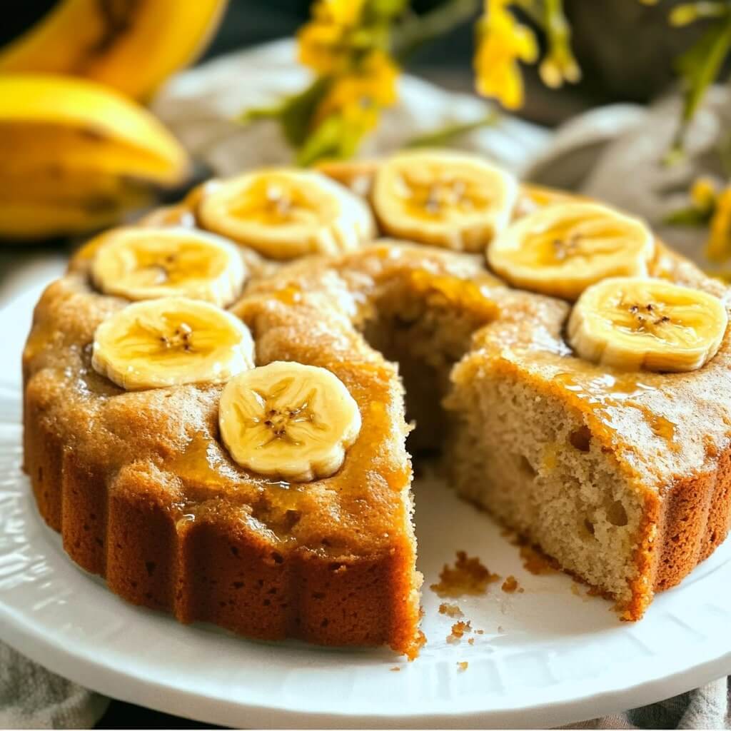 How to Make Air Fryer Banana Cake with Walnuts