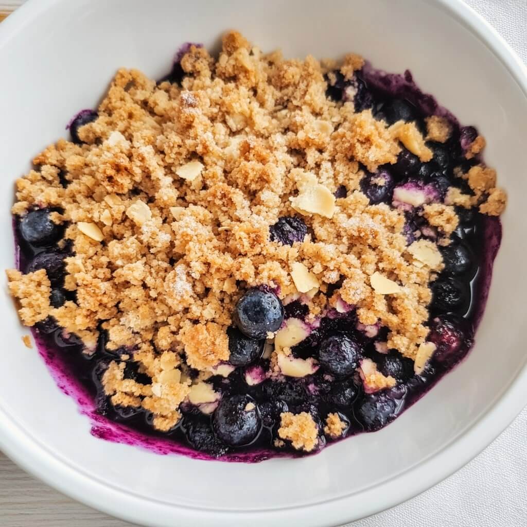 How to Make Air Fryer Blueberry Crumble