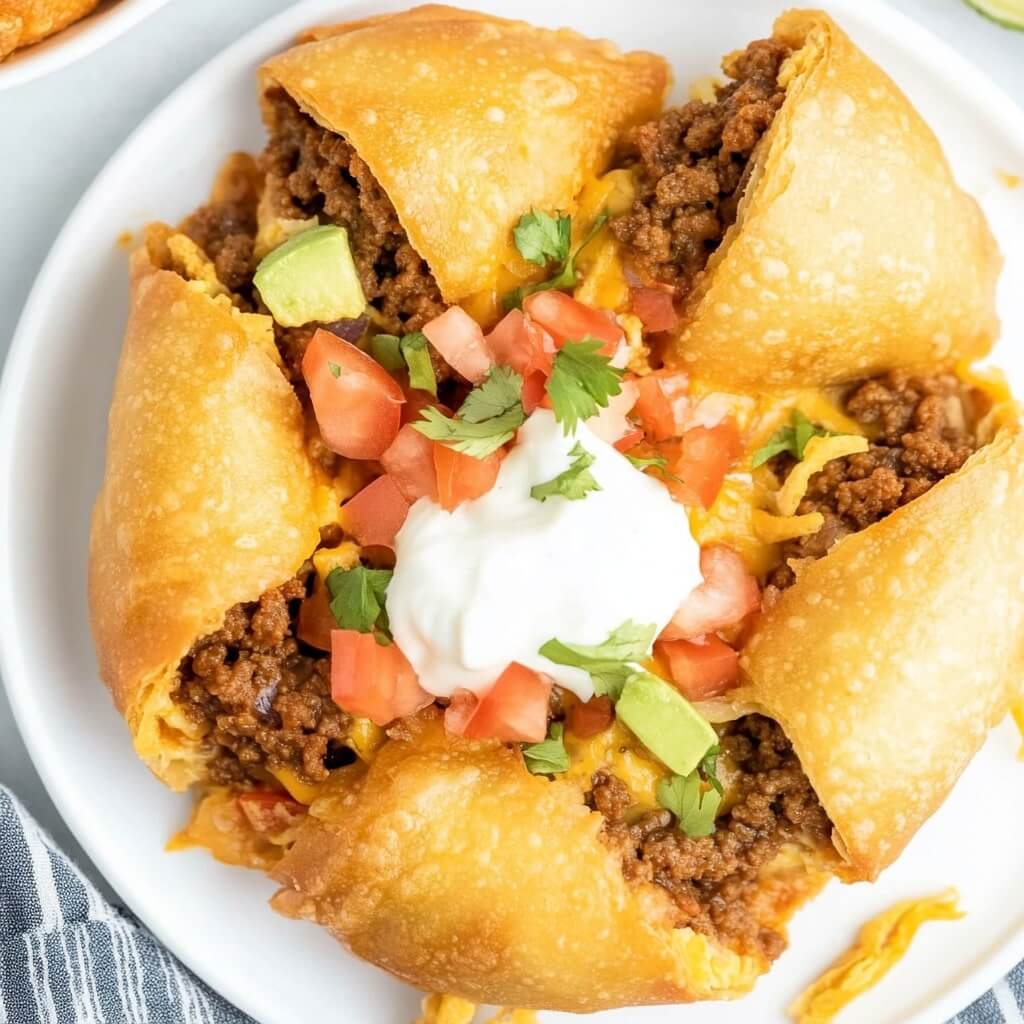How to Make Air Fryer Taco Egg Rolls at Home