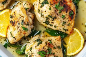 Lemon Chicken Spinach Soup