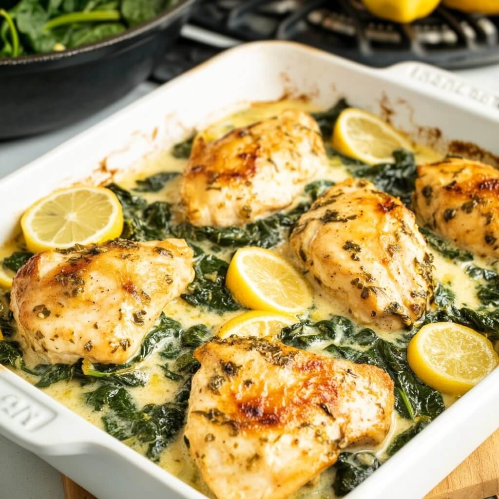 Lemon Chicken Spinach