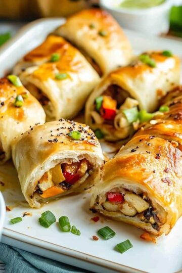 Light Vegetarian Tortilla Roll Ups