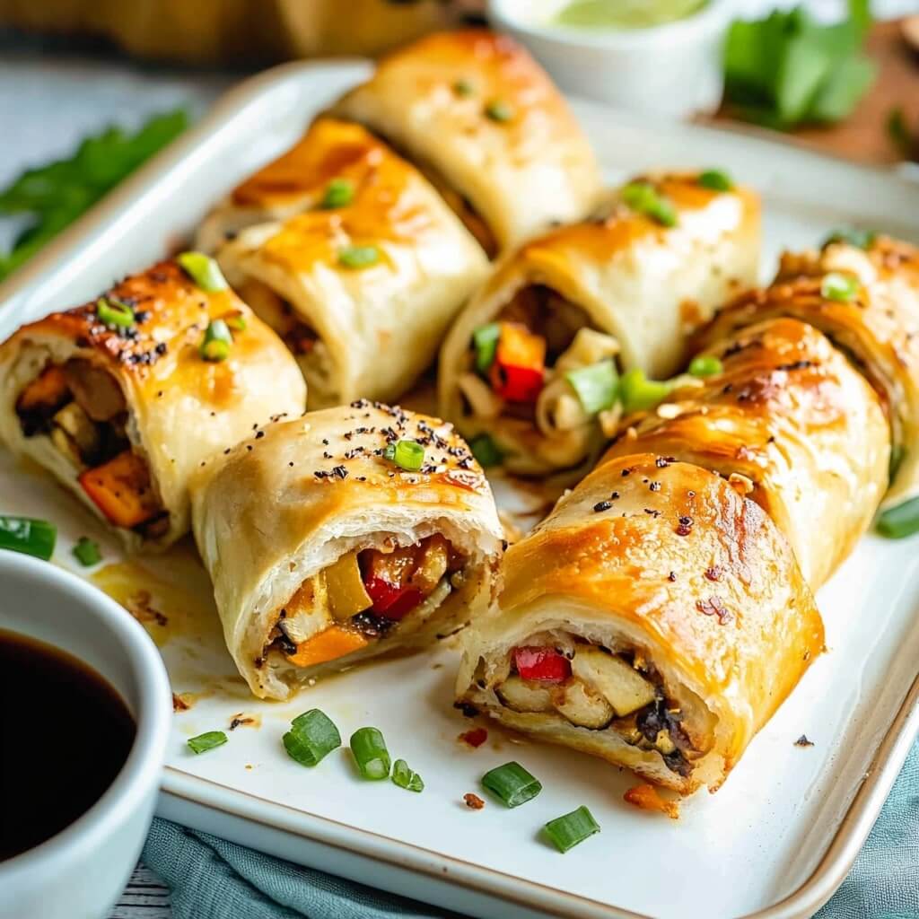 Light Vegetarian Tortilla Roll Ups