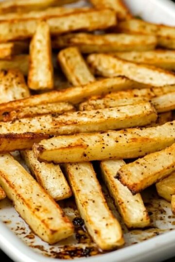 Low carb air fryer turnip fries no breading