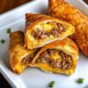 Make-Ahead Air Fryer Cheeseburger Egg Rolls