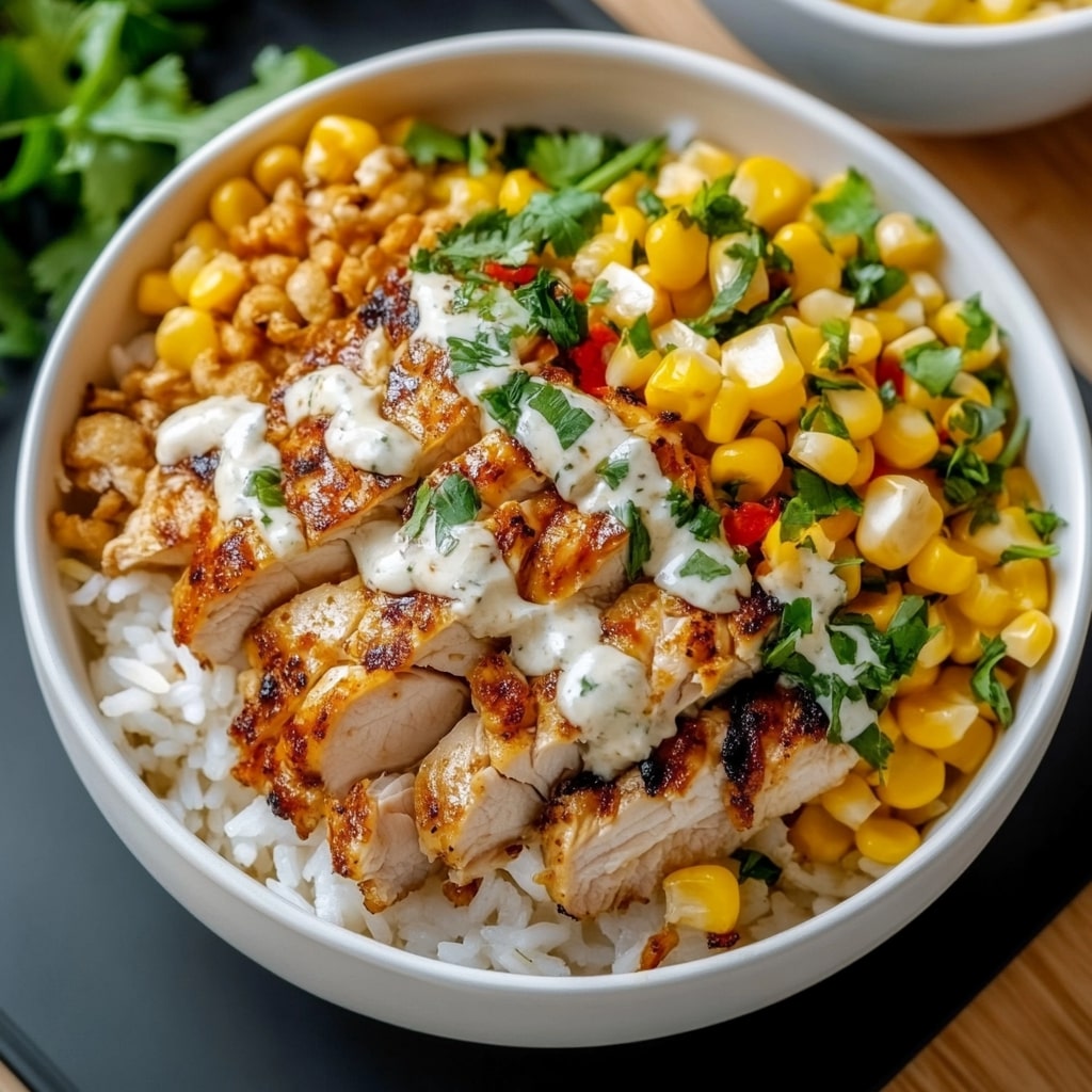 Make a Delicious Street Corn Chicken Rice Bowl Tonight