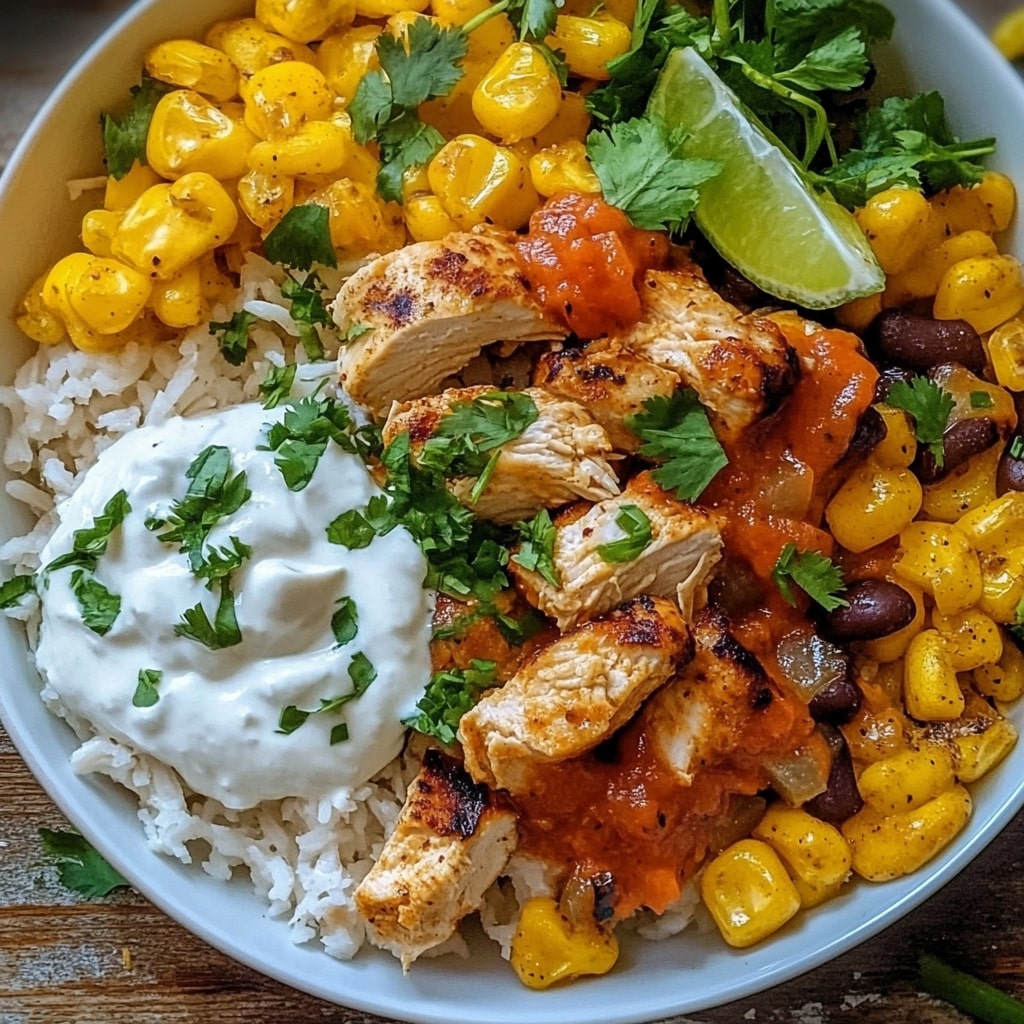 One-Pan Zesty Chicken Burrito Bowl