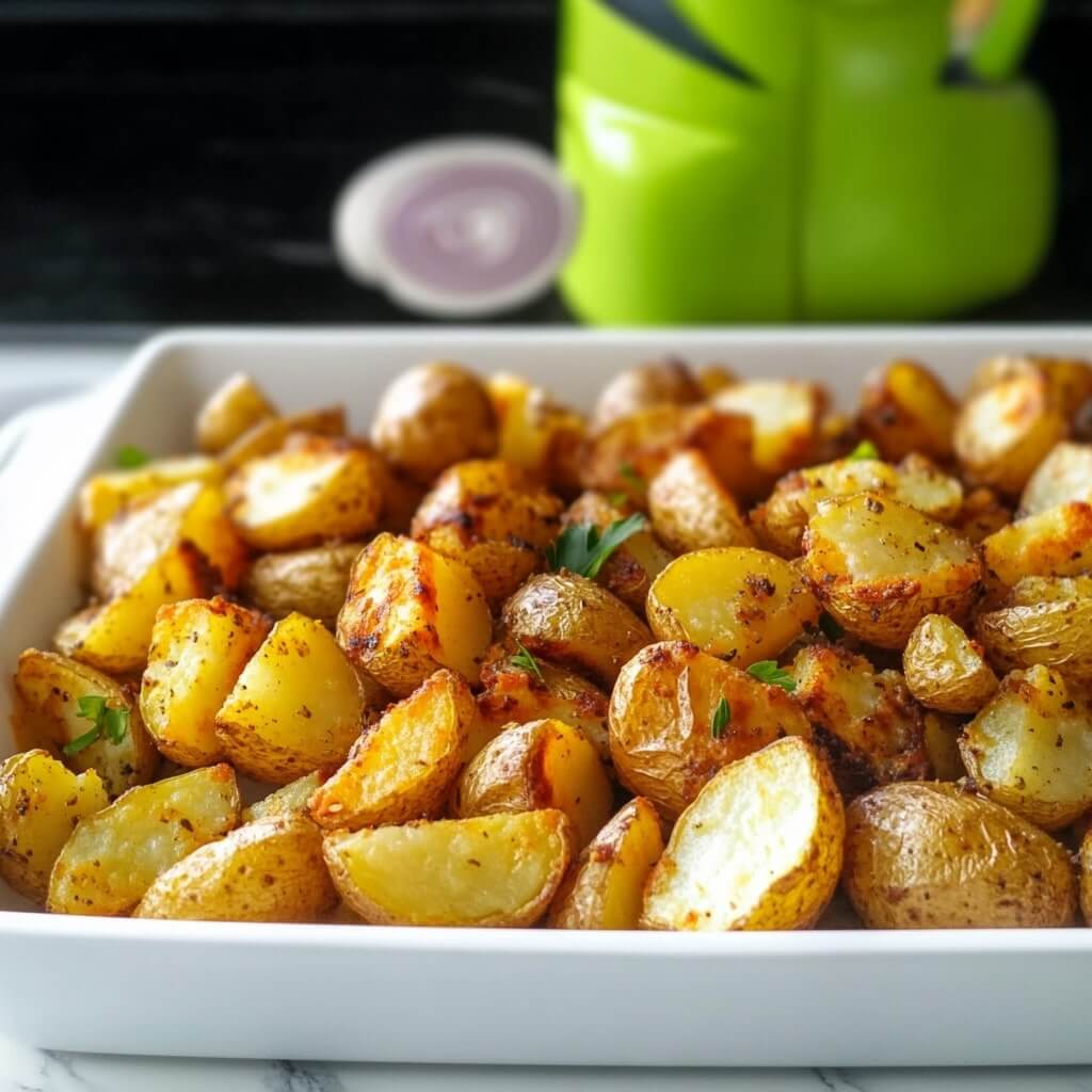 Oven Roasted Green Beans and Potatoes