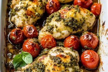 Low Carb Pesto Baked Chicken