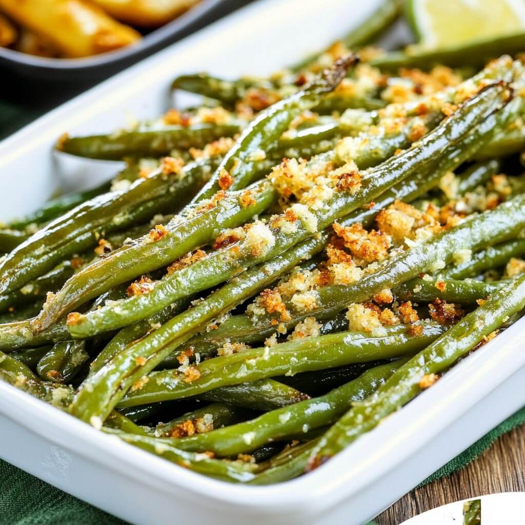 Roasted Green Beans With Parmesan