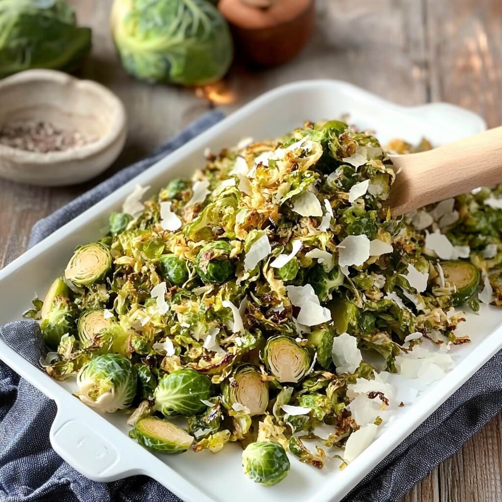 Roasted Shredded Brussels Sprouts