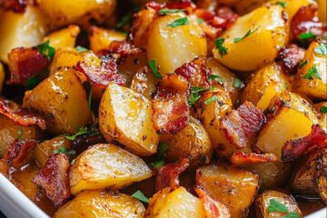 Savory Honey Bacon Roasted Potatoes Recipe