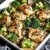 Sheet Pan Pesto Chicken With Broccoli