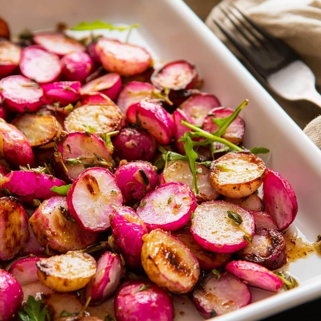 Simple Air Fryer Roasted Radishes