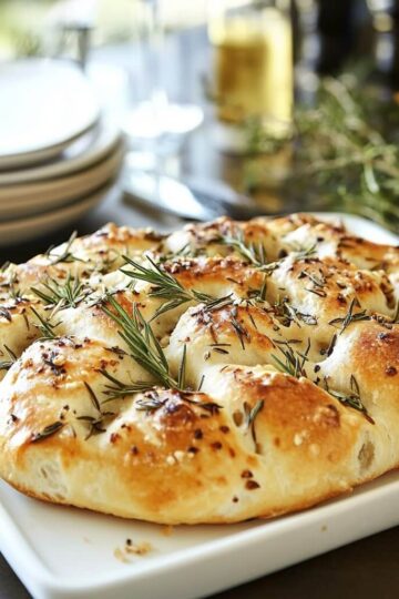 Simple Rosemary Garlic Focaccia Recipe