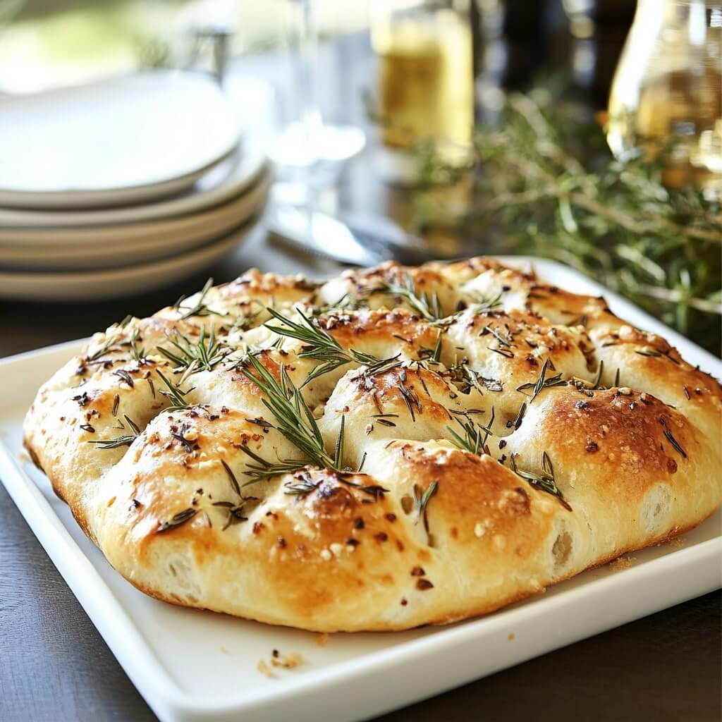 Simple Rosemary Garlic Focaccia Recipe