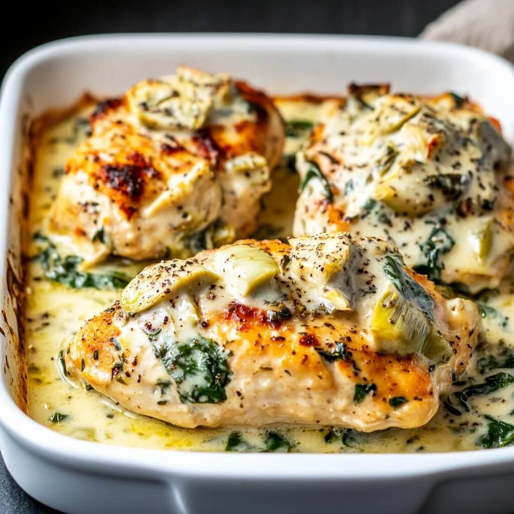 Spinach Artichoke Chicken Bake Casserole Recipes