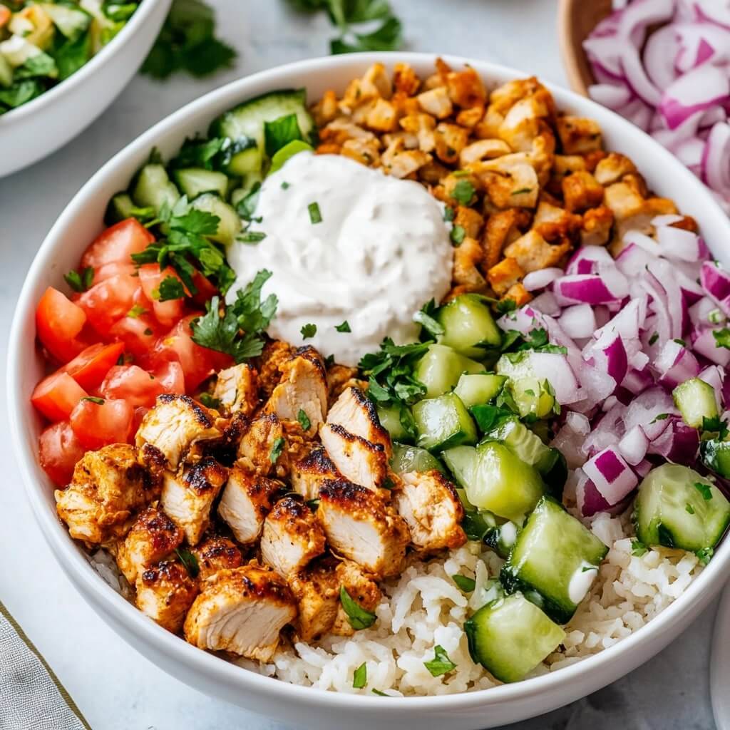 Stunning Chicken Gyro Bowls Recipe