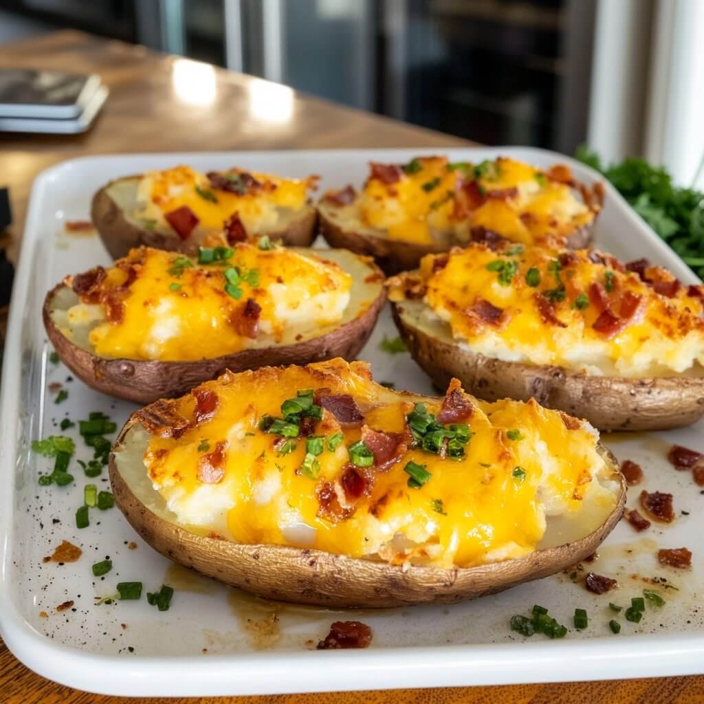 Twice Baked Potatoes With Cream Cheese