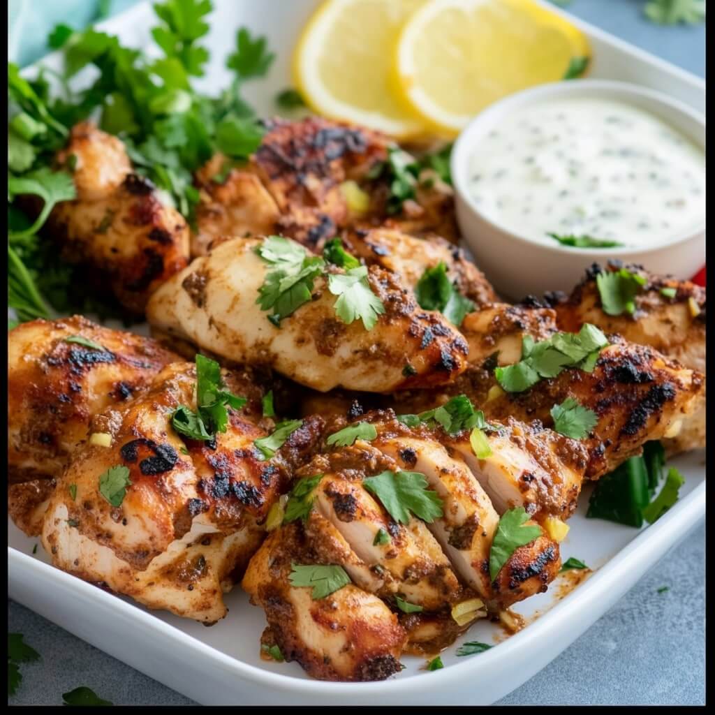 Yogurt Marinated Chicken and Rice