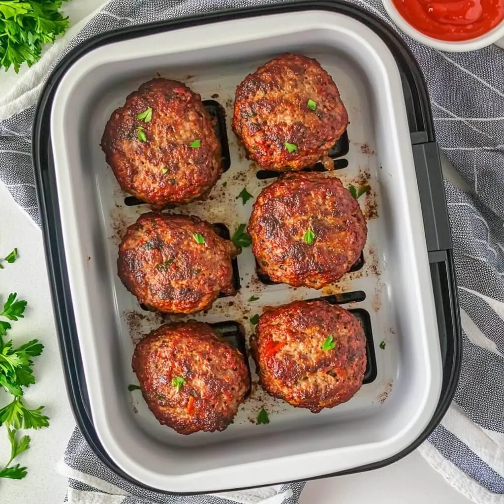 Air Fryer BBQ Bacon Meatloaf