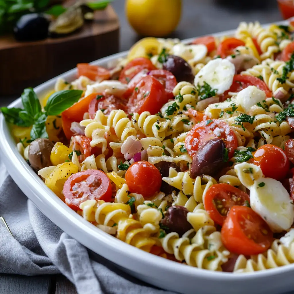 Easy Italian Antipasto Pasta Salad for Summer Parties