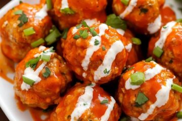 Best Buffalo chicken meatballs recipe