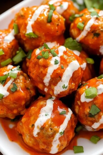 Best Buffalo chicken meatballs recipe