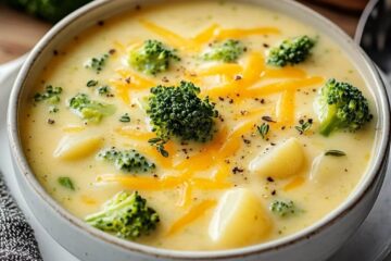 Broccoli Potato Cheese Soup for Cozy Nights