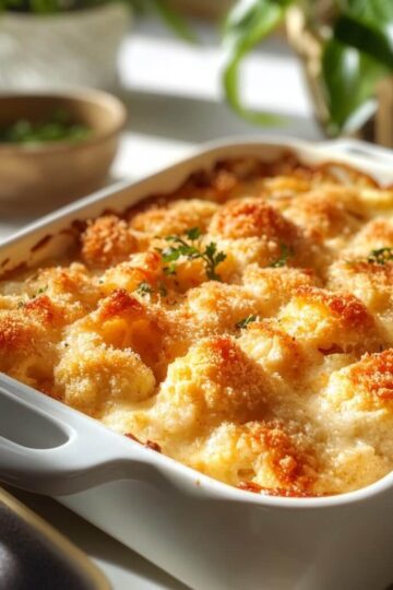 Cauliflower Au Gratin with Gruyère