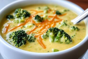 Cheesy, Creamy Broccoli Cheese Soup Recipe