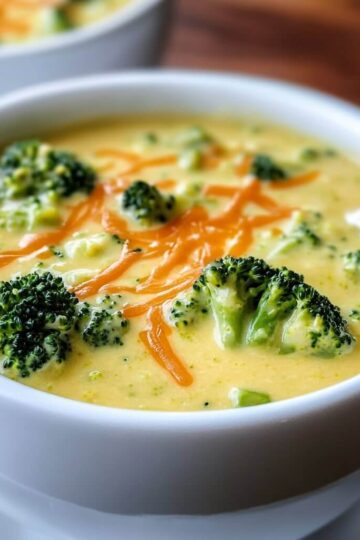 Cheesy, Creamy Broccoli Cheese Soup Recipe